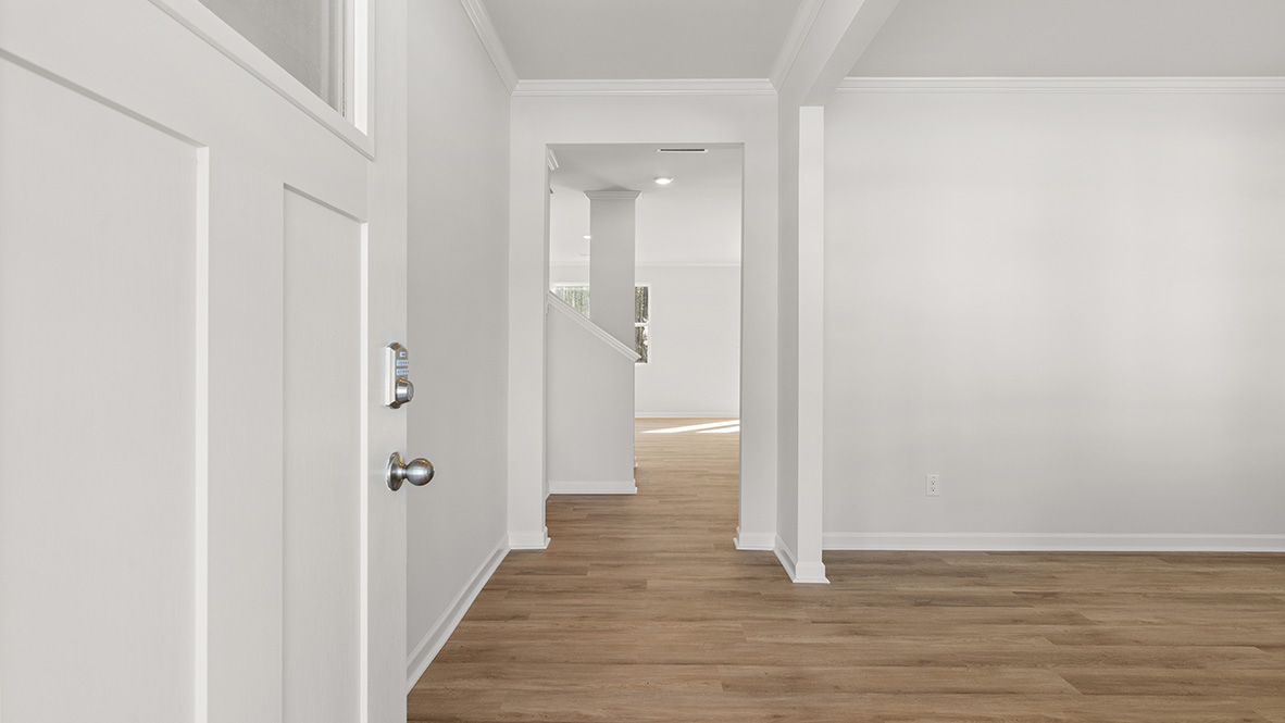 Interior entry-way leading to living area