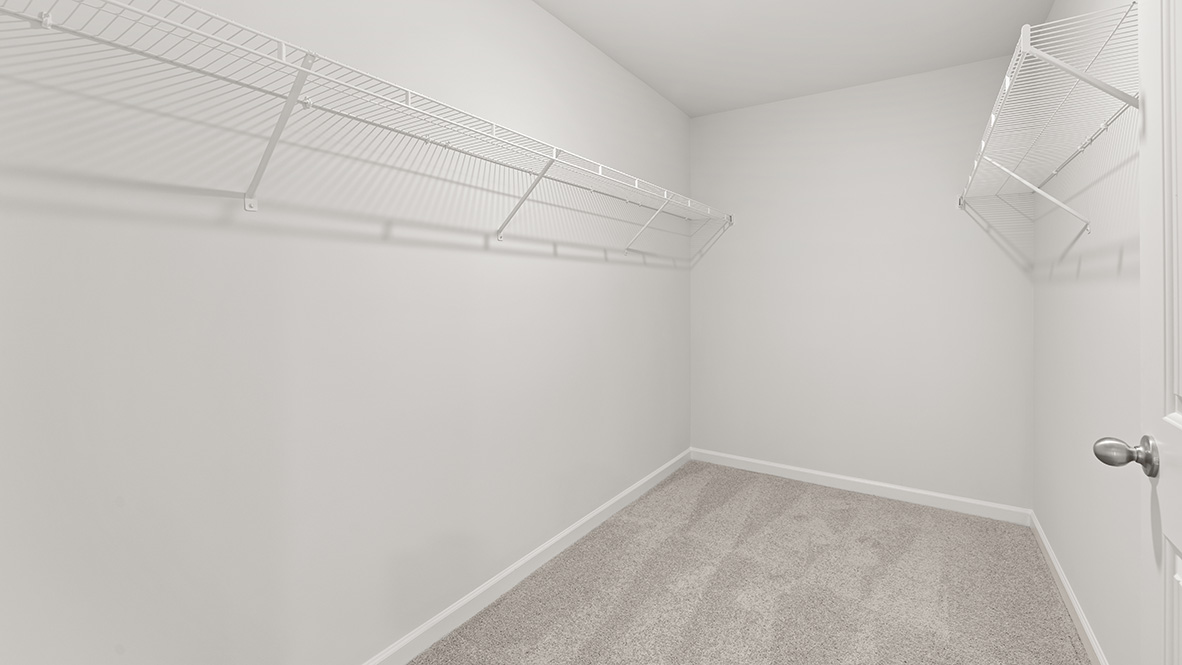 Interior primary walk-in closet