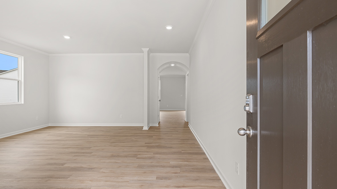 Interior entry-way leading to living area