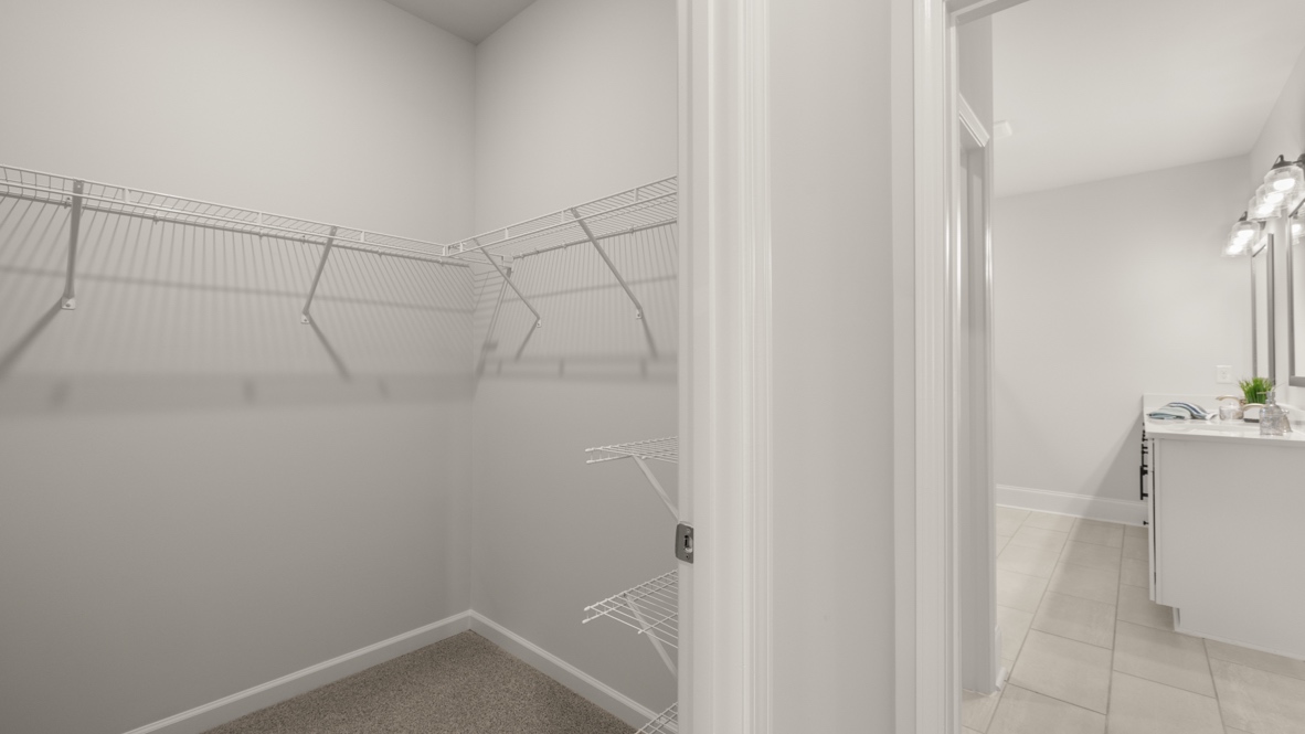 Interior primary closet