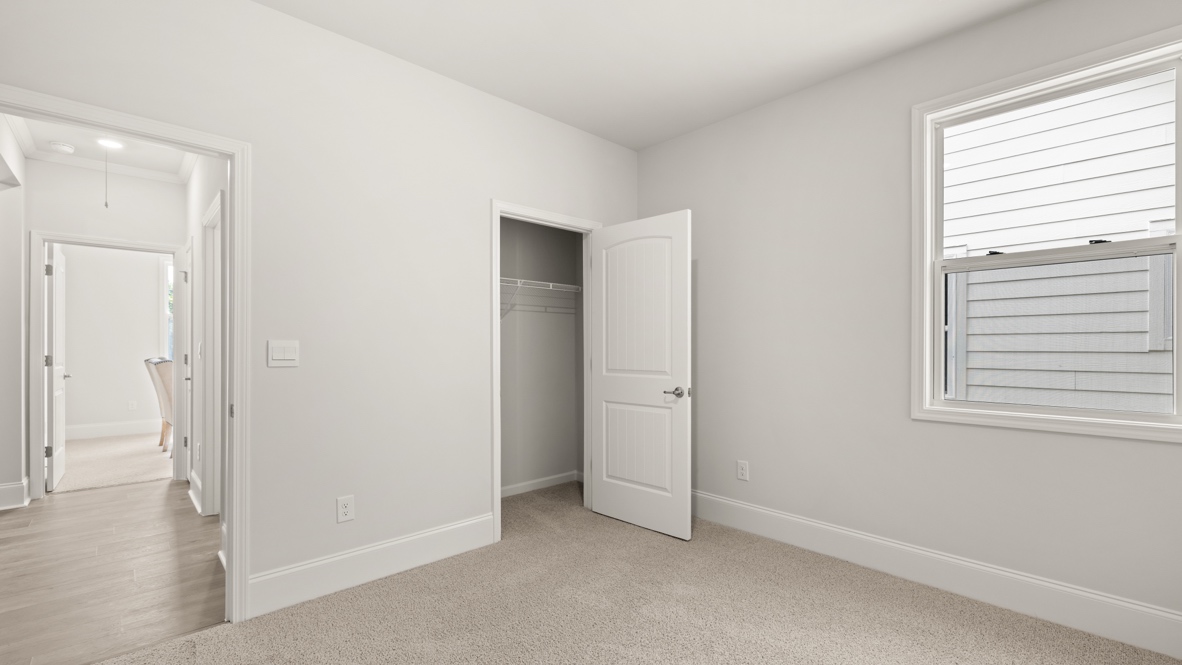 Interior bedroom with closet