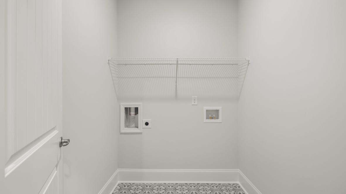 Interior laundry room