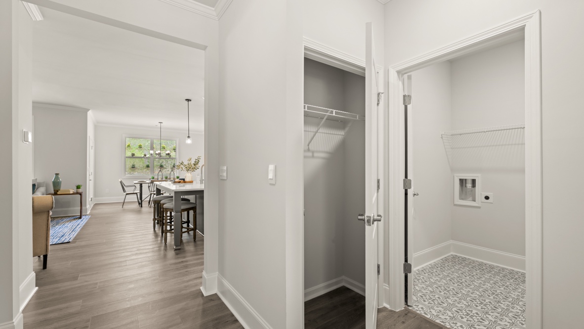 Interior Interior entry-way next to bathroom and bedroom-way