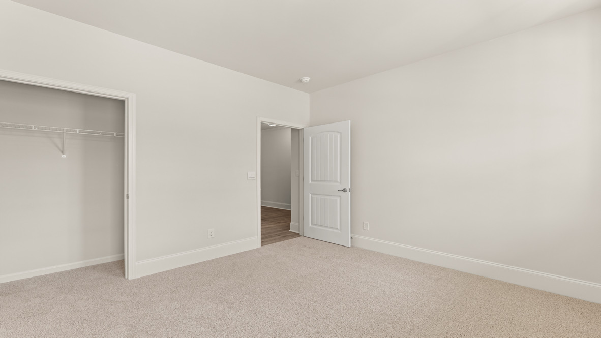 Interior bedroom with closet