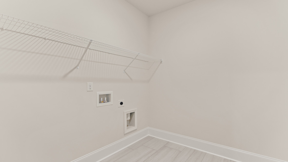 Interior laundry room