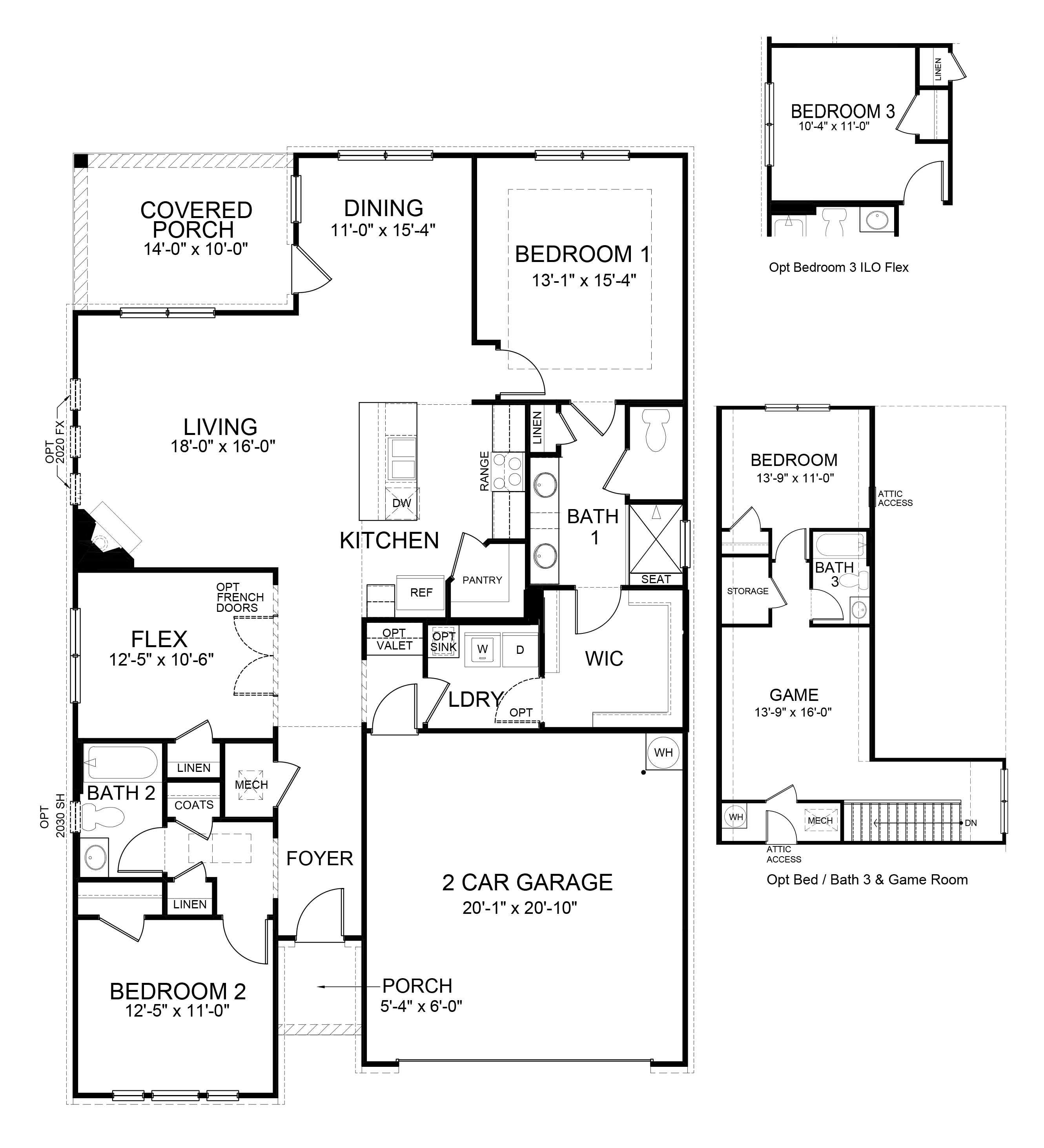 bristol single story floorplan at hamptons at riverwood