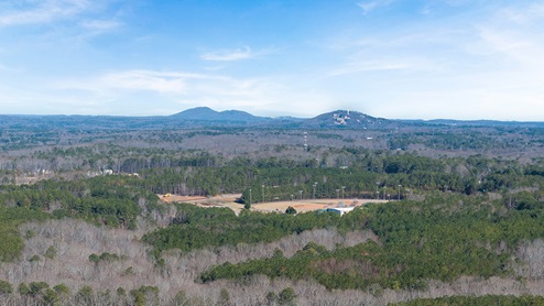 Aerial view of community and amenities.