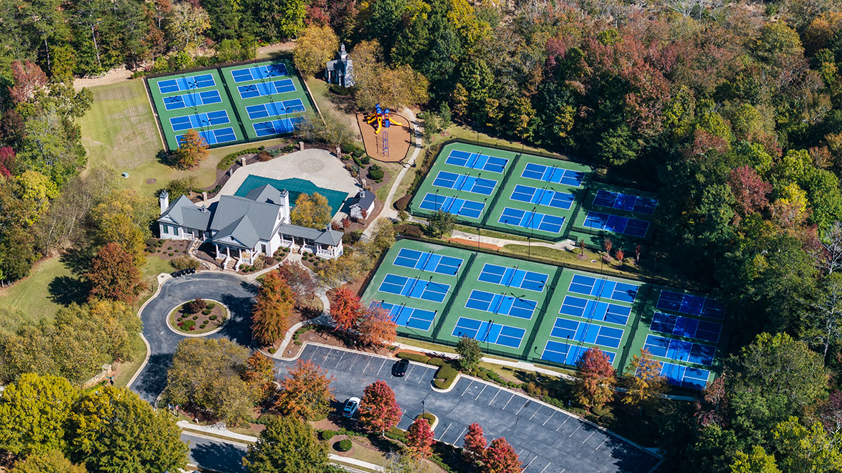 hamptons at riverwood a community amenity pickleball courts near dallas georgia