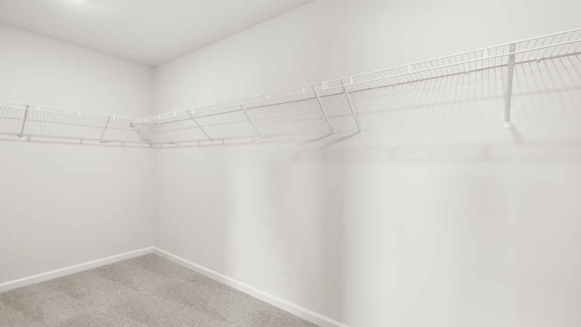 Interior primary walk-in closet