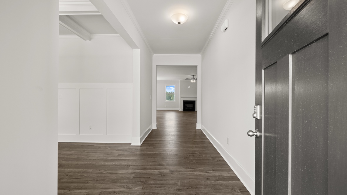 Interior entry-way leading to living area
