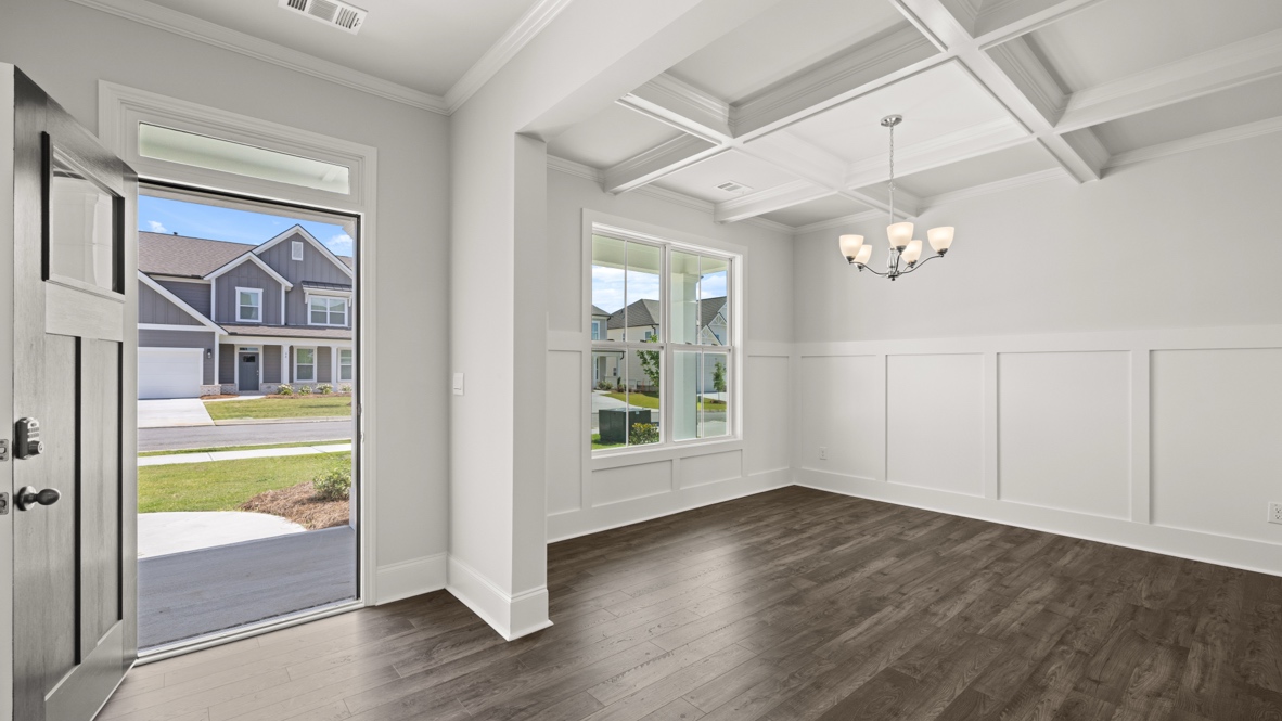 Interior entry-way next to dining area