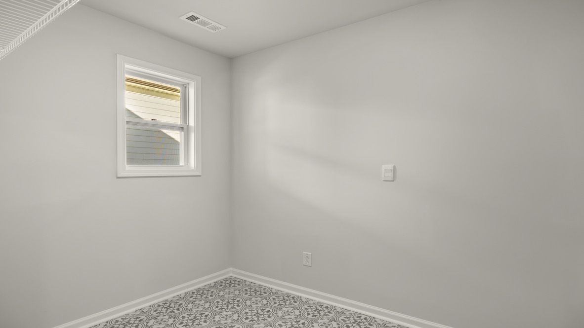 Interior laundry room