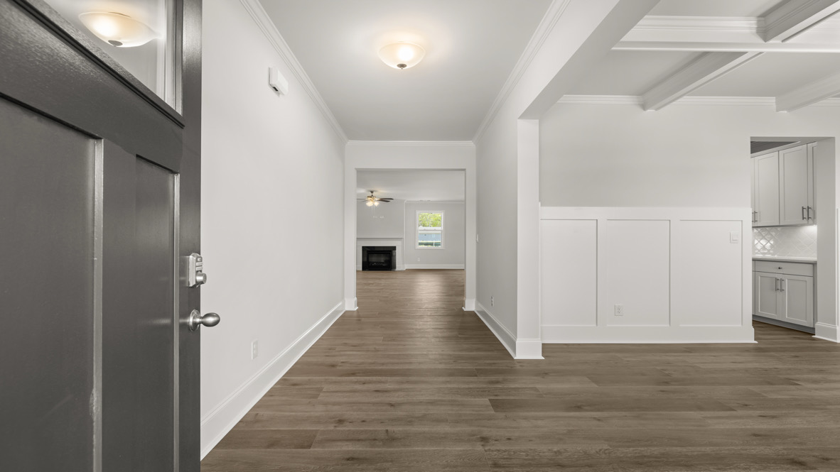 Interior entry-way leading to the living area