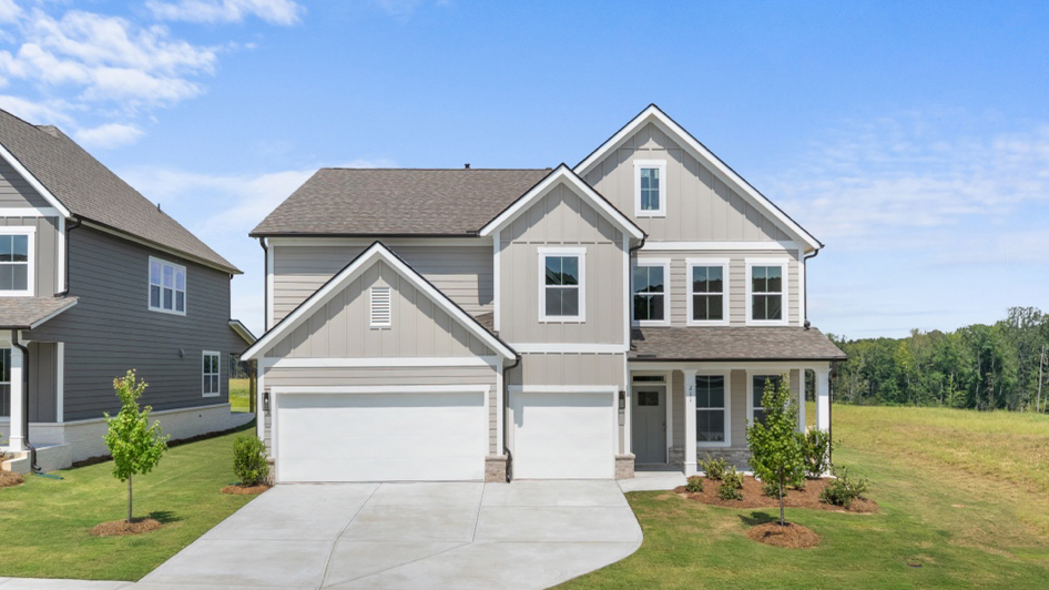 Front exterior of the Grayson floorplan at Hamptons at Riverwood East