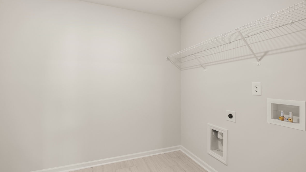 Interior laundry room