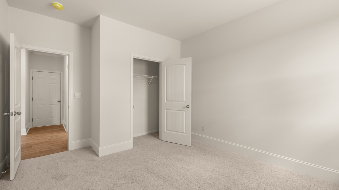 Interior bedroom with closet