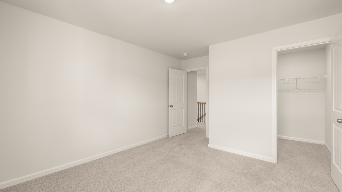 Interior bedroom with closet
