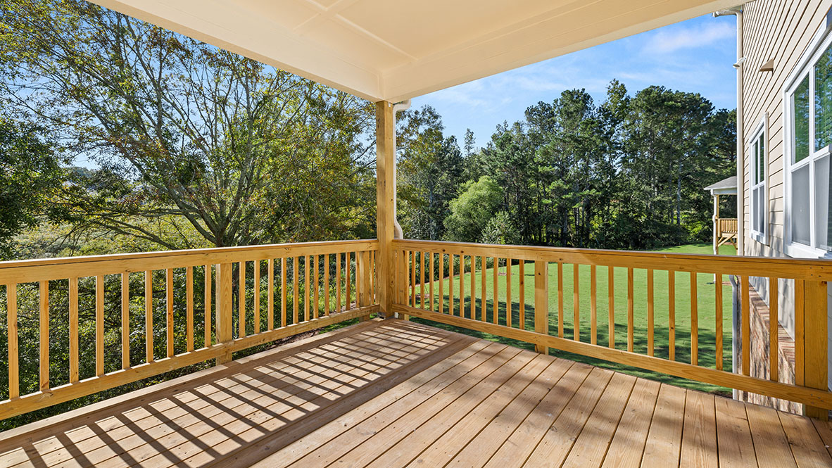 Exterior back deck