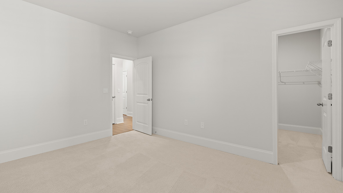 Interior bedroom with closet