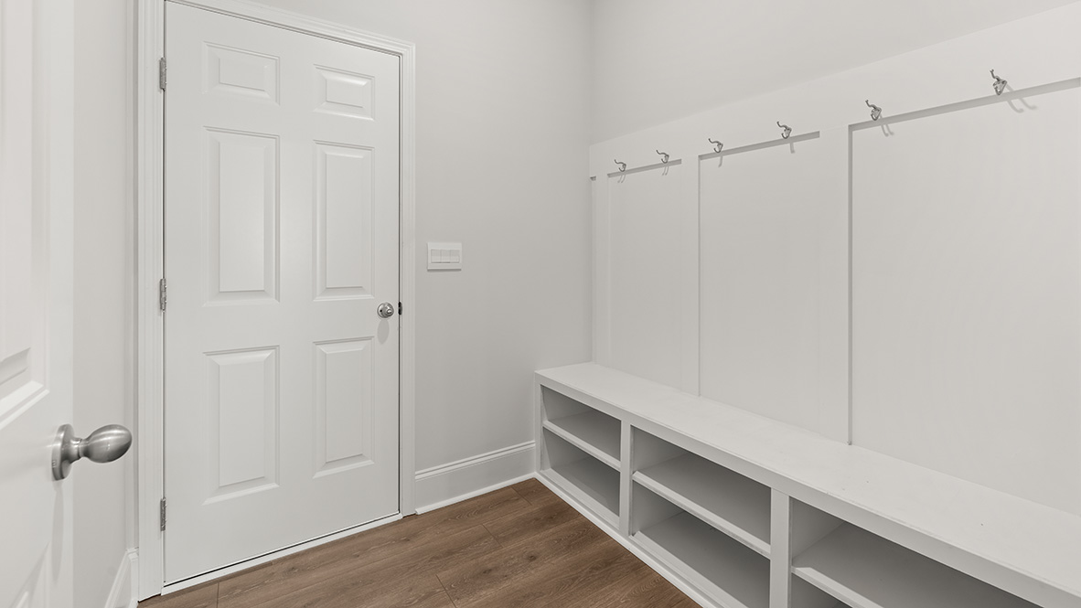 Interior mudroom