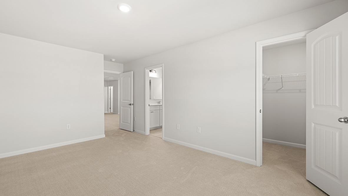 Interior bedroom with closet