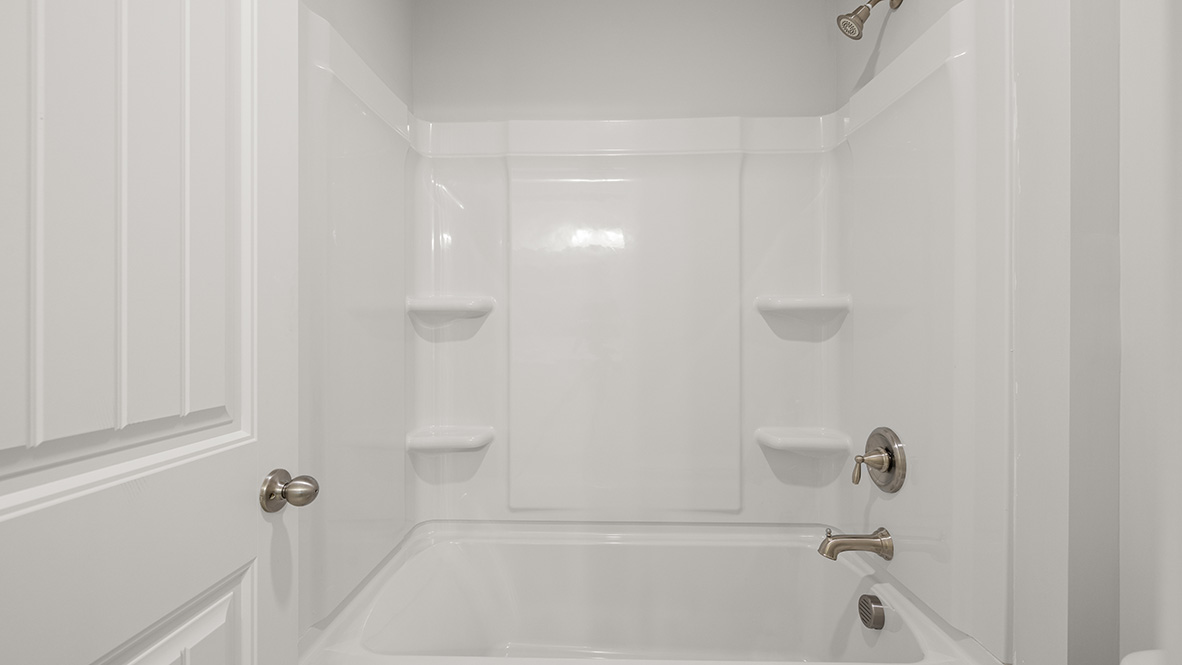 Interior bathroom with full-sized shower