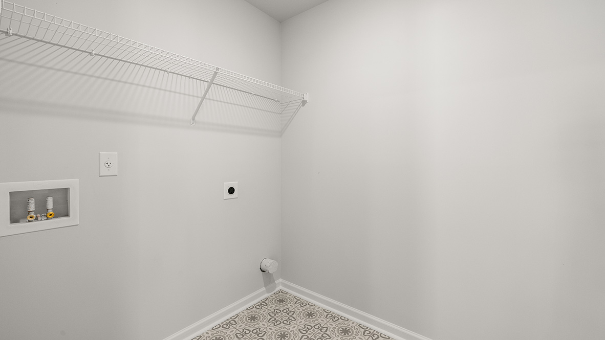 Interior laundry room