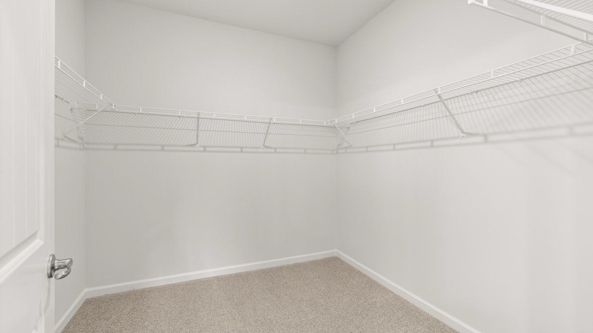 Interior primary walk-in closet