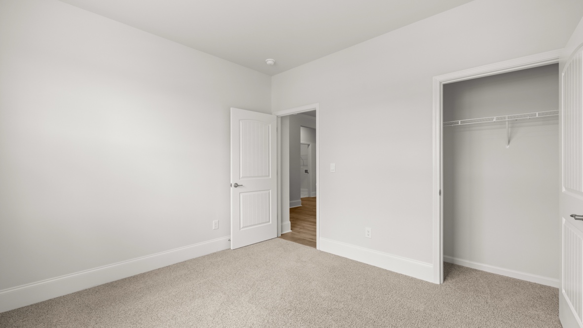Interior bedroom with closet