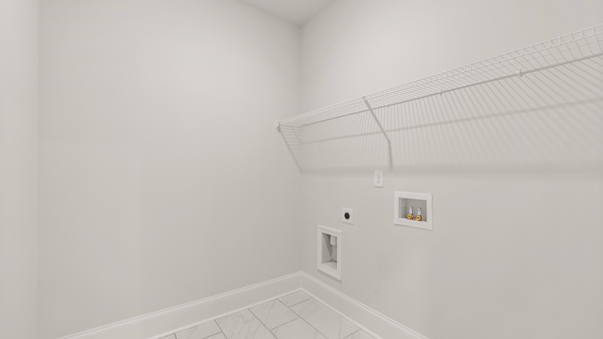 Interior laundry room