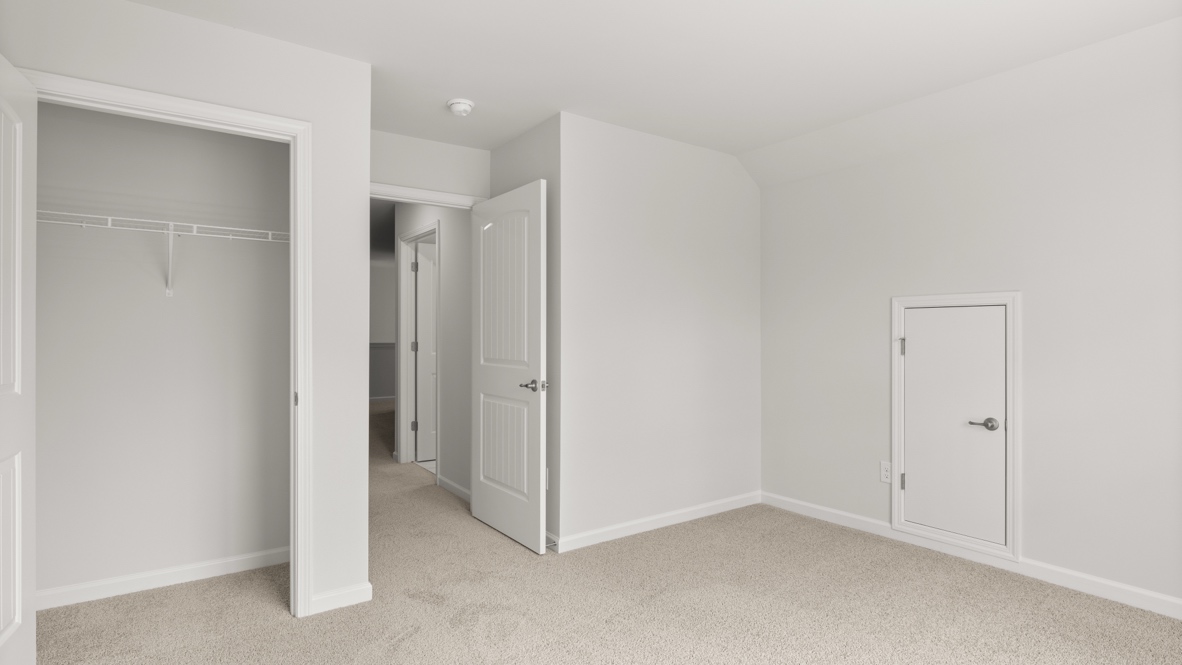 Interior bedroom with closet