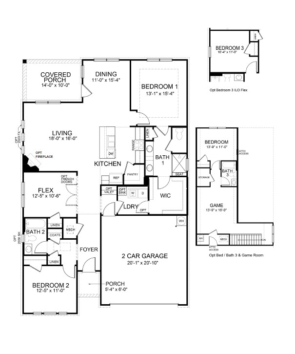 Bristol floor plan at Hamptons at Riverwood North