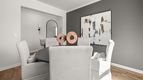 front flex room used as a dining space