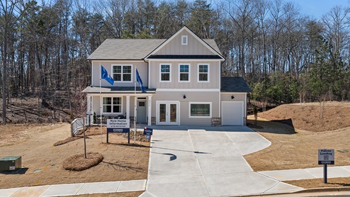 exterior of model home