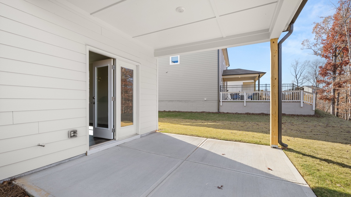 Exterior back patio doors