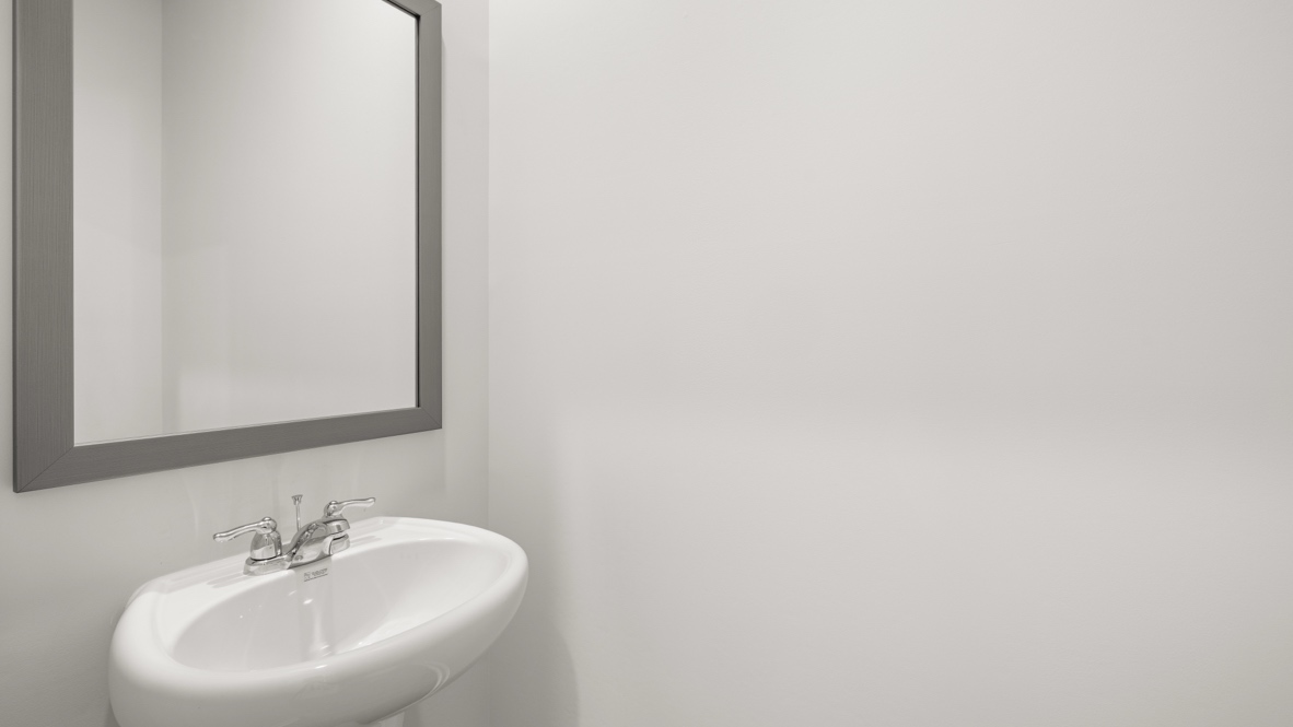 Interior half bathroom with sink