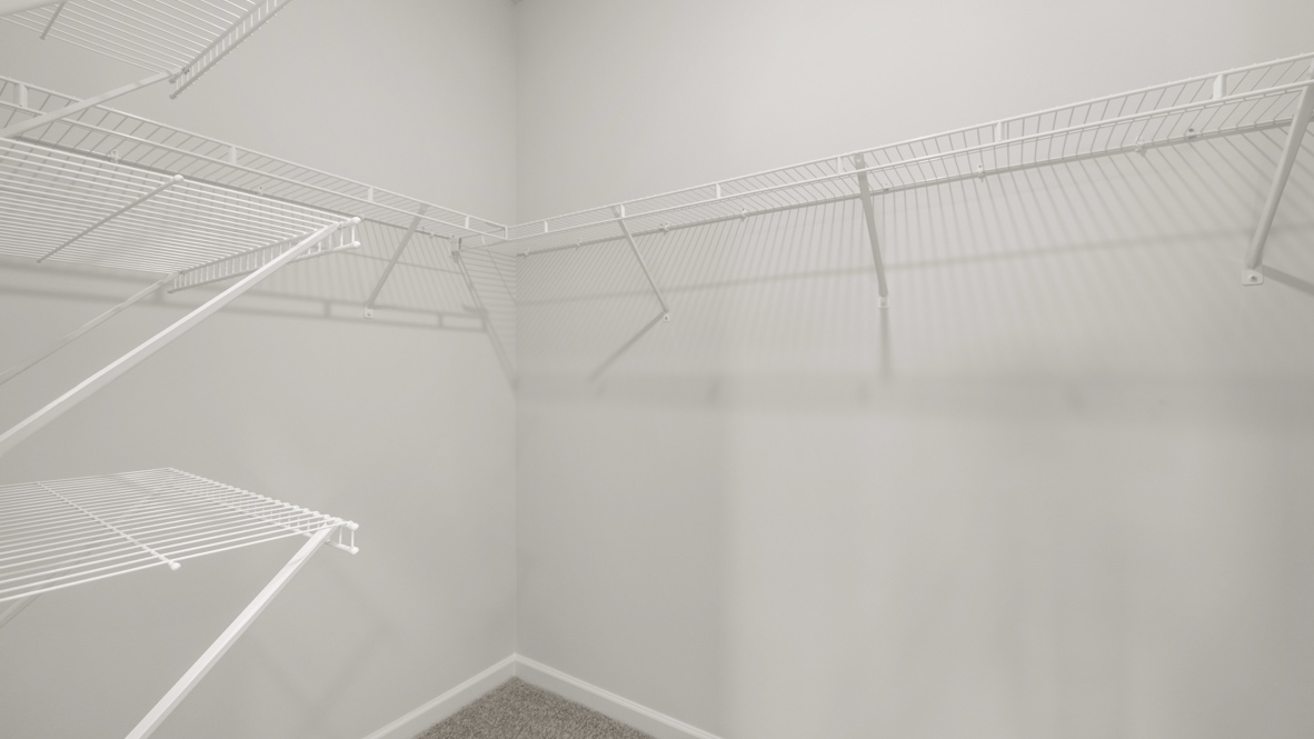 Interior primary walk-in closet