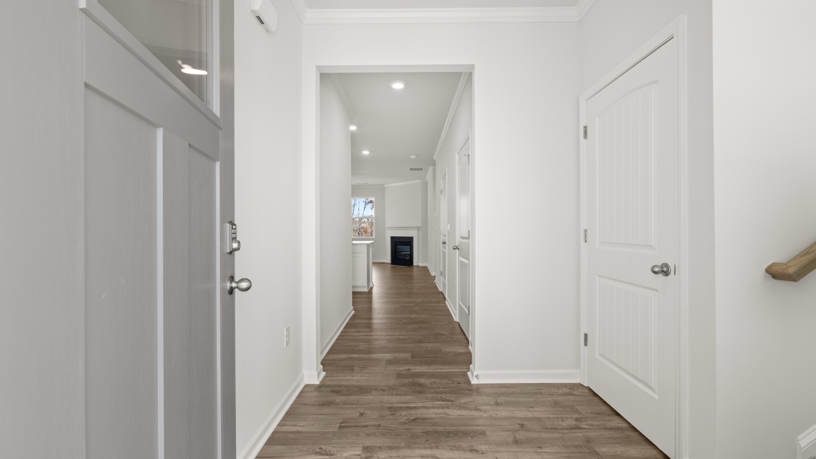 Interior entry-way leading to living area