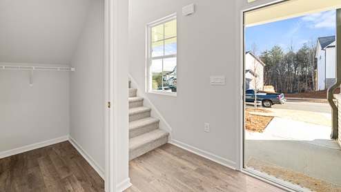 interior front entryway with staircase
