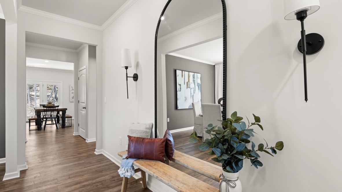 Interior hallway leading to living area