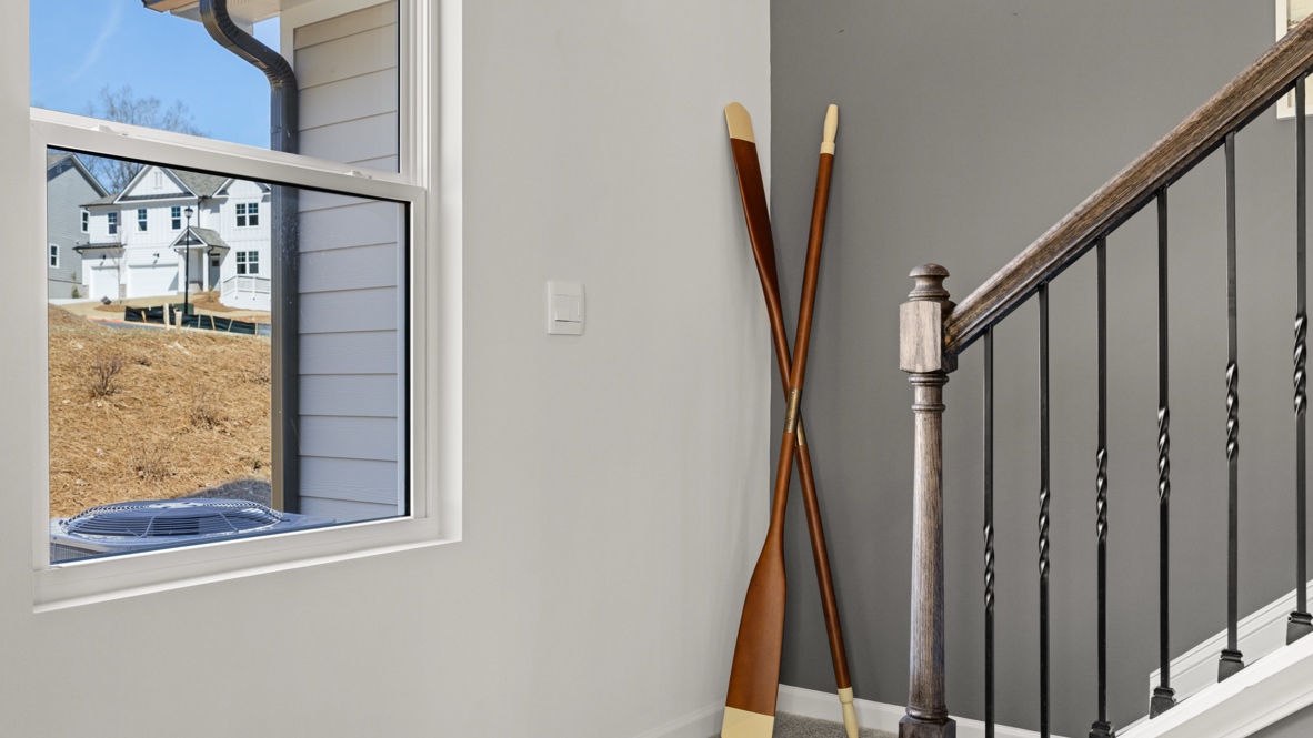 Interior living area open to staircase
