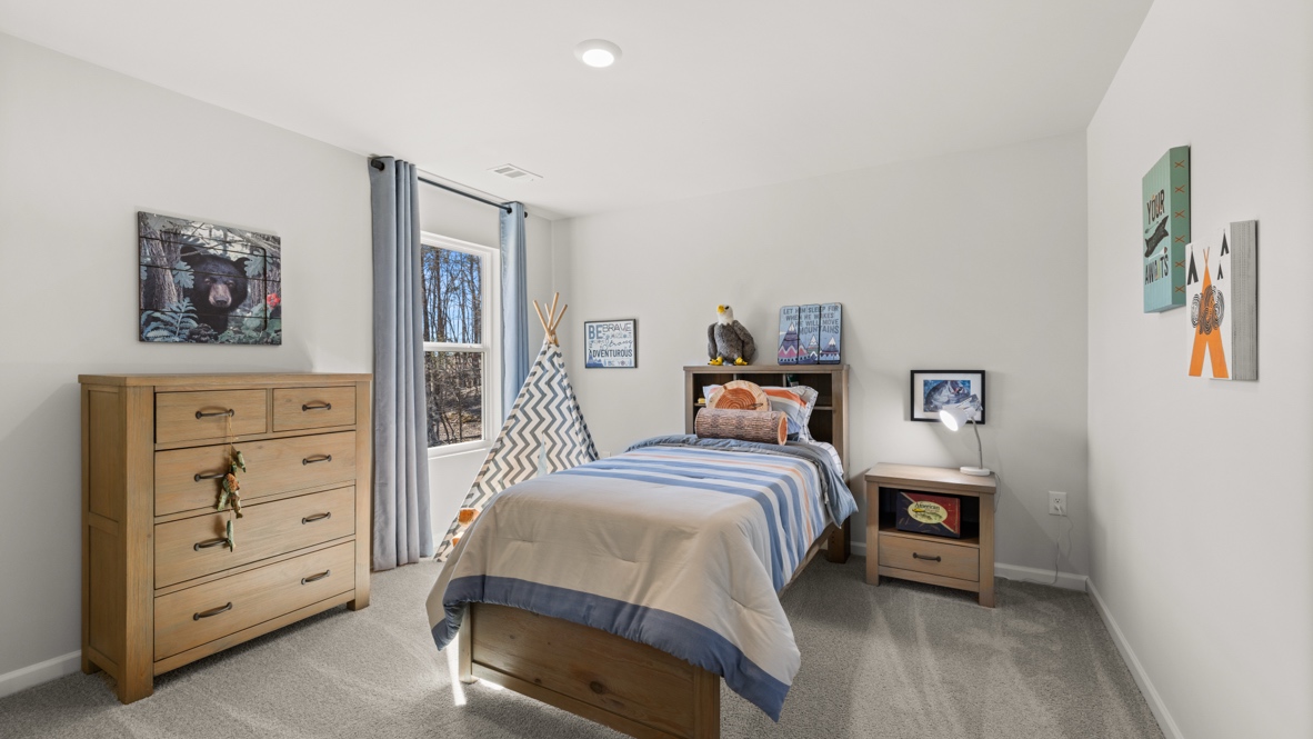 Interior bedroom with window
