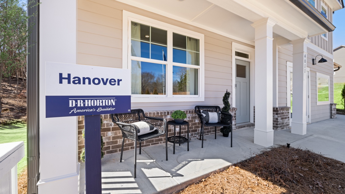 Exterior front porch