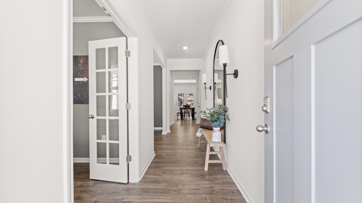 Interior entry-way leading to living area