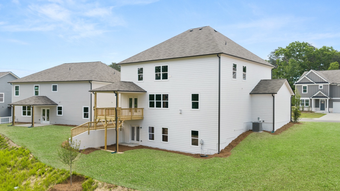 Rear exterior of the Halton floorplan at Falcon Landing in Gainesville, GA