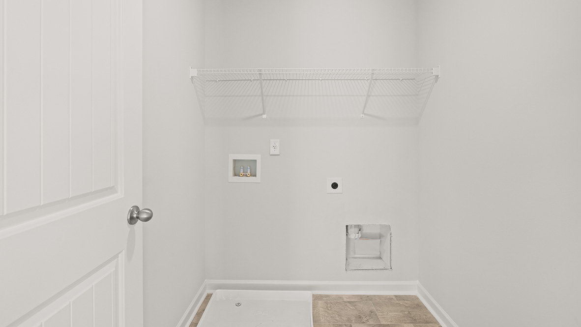 spacious laundry room