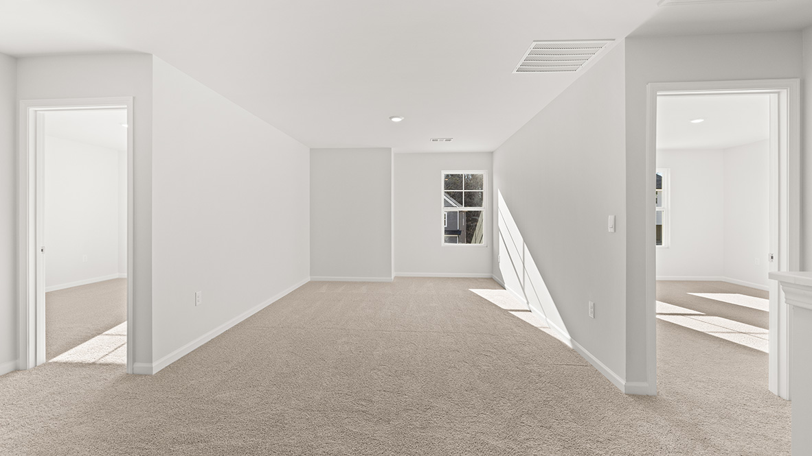 Loft view of bedrooms.