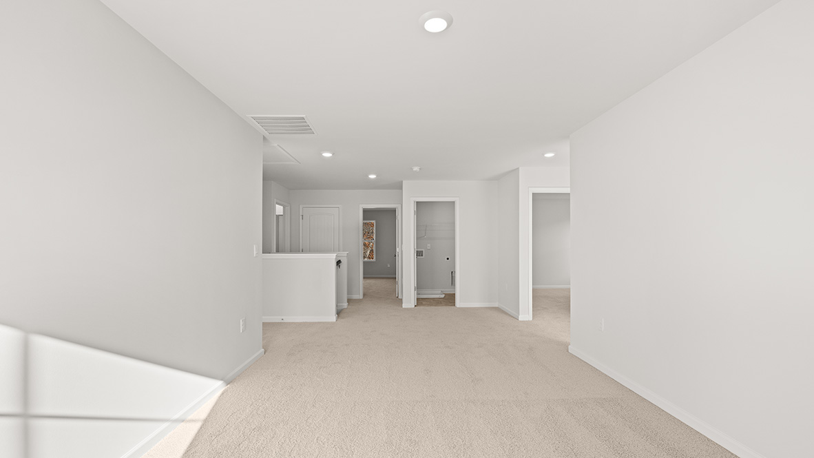 Loft view of bedrooms.