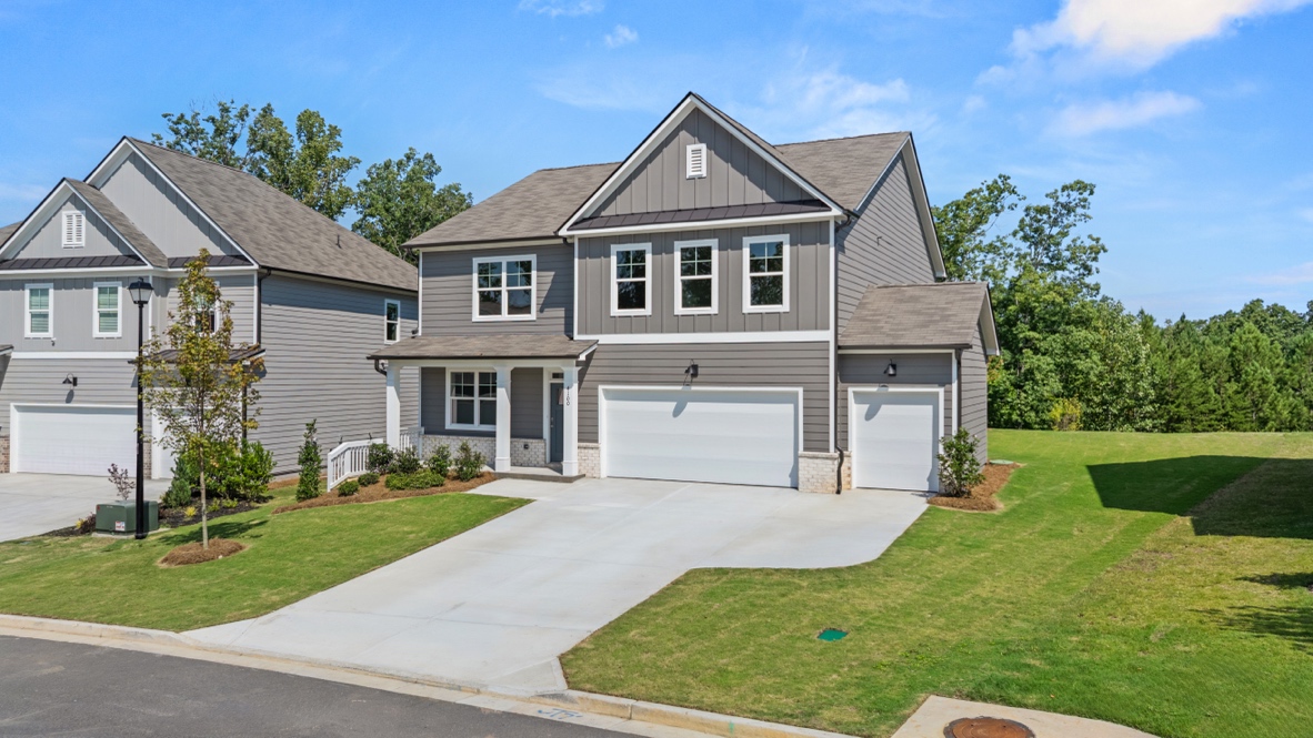 Exterior of the Hanover floorplan at Falcon Landing community