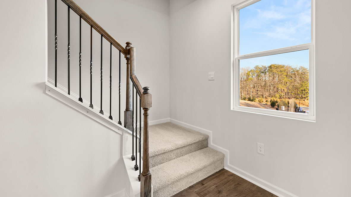 Stairs and a window